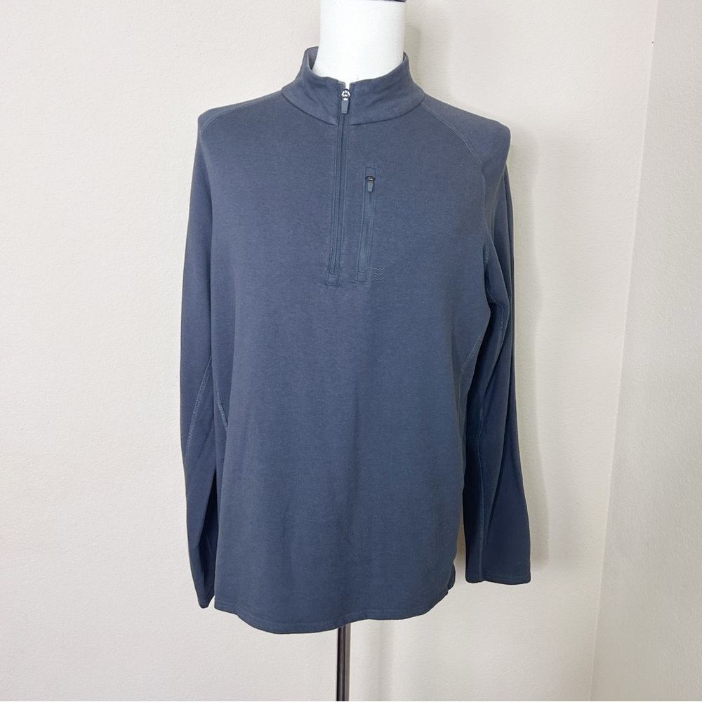 Free fly Mens Bamboo Heritage Fleece 1/4 Zip pull over | Size XL
